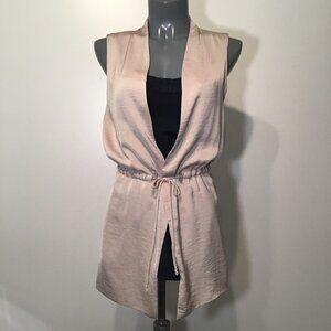 Camber & Grace Sleeveless Tie Front Lightweight Vest Size XS